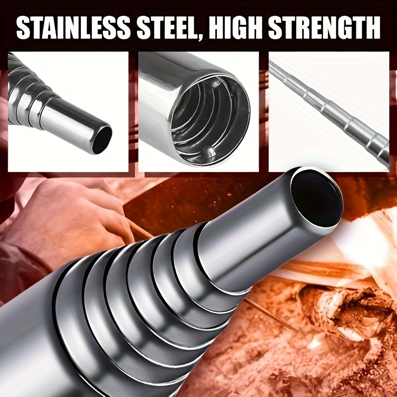 2pcs Stainless Steel Fire Blow - Travel Outdoor Camping Youtube ulasan dan harga