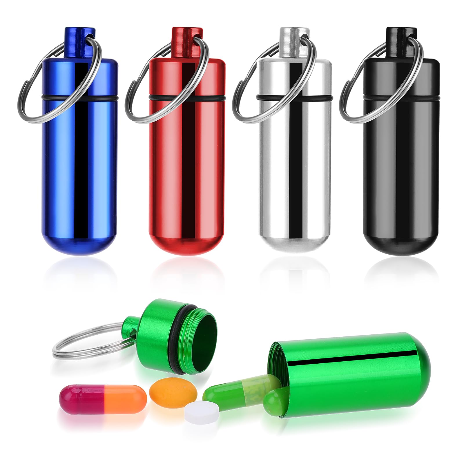 90Pcs Mini Pill Box Keychain W - Travel Outdoor Camping Youtube ulasan dan harga