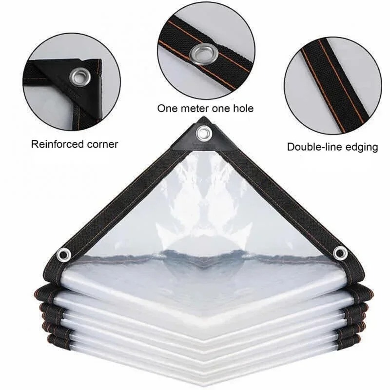 Thick Transparent PVC Tarp Hea - Waterproof Tarp Shelter ulasan dan harga