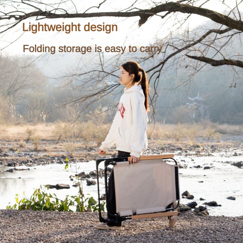 Outdoor Folding Chair Portable - Outdoor Camping High Chair ulasan dan harga