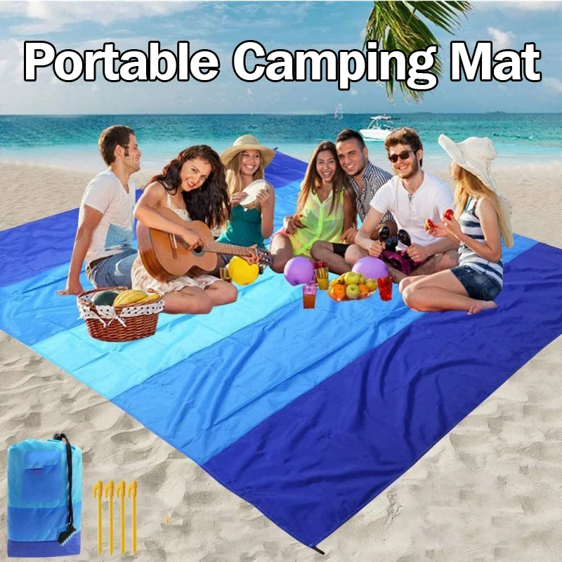 200*210cm Sandproof Beach Blan - Outdoor Camping Rug ulasan dan harga