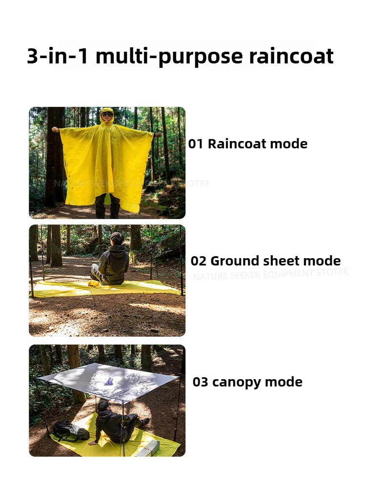 15D/210T Raincoat Waterproof R - Waterproof Tarp Shelter ulasan dan harga